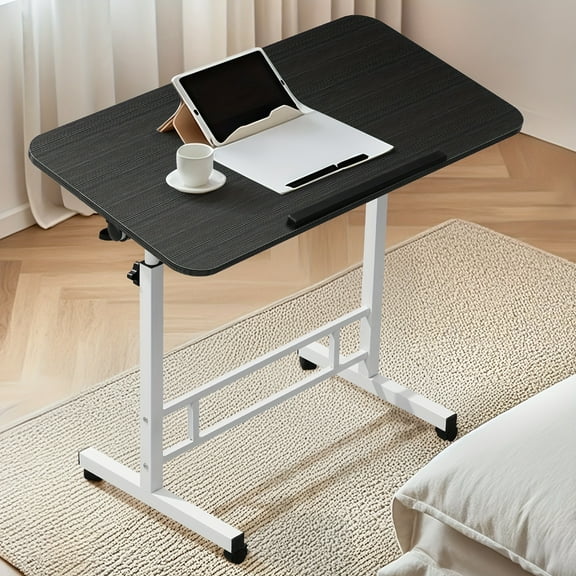Ergonomic Standing Desk with Adjustable Height (23.6"-35") & Tilt Angle (0°-90°) - Heavy-Duty Metal & Hardwood