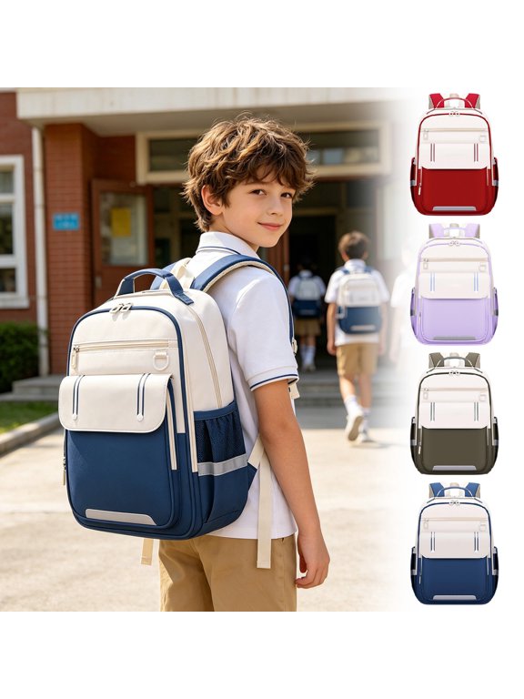 Ergonomic Student Backpack -Sag Design, Breathable Supportive Daypack, Large Capacity Multi-Compartment Bookbag, Durable Water-Resistant Travel Laptop Bag