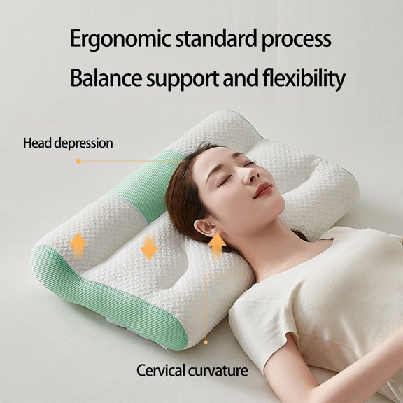 Ergonomic Support Pillow for Neck Alignment, Foam Cervical Support Cushion for Side Sleepers, Pressure Relieving for Restful Sleep, Spinal Solution for Daily Use