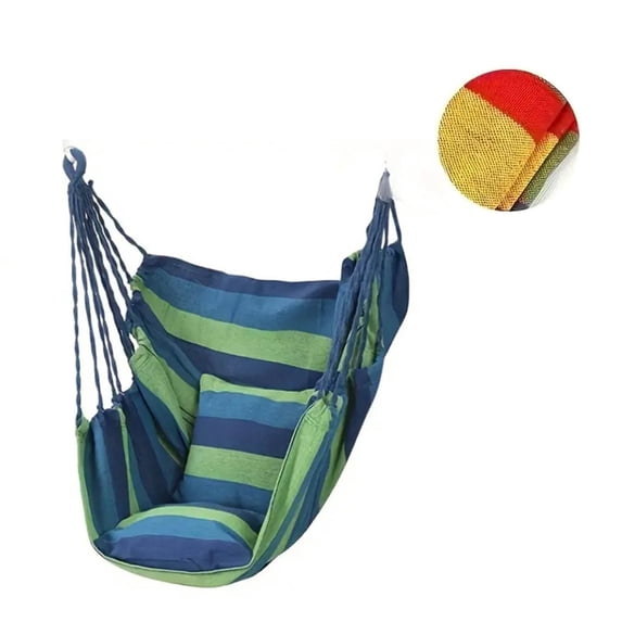 Ergonomic Swing Bed Chair for Adults Kids Pliable Metal Frame with Carrying Bag 2 Pillows