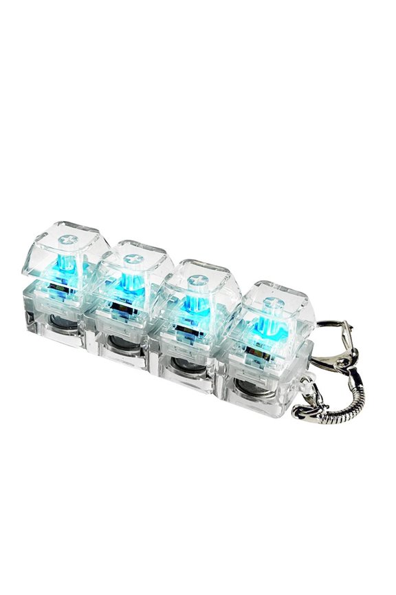 Ergonomic Switches Tester for Mechanical Keyboards Keychain Pendant 4/9Keys