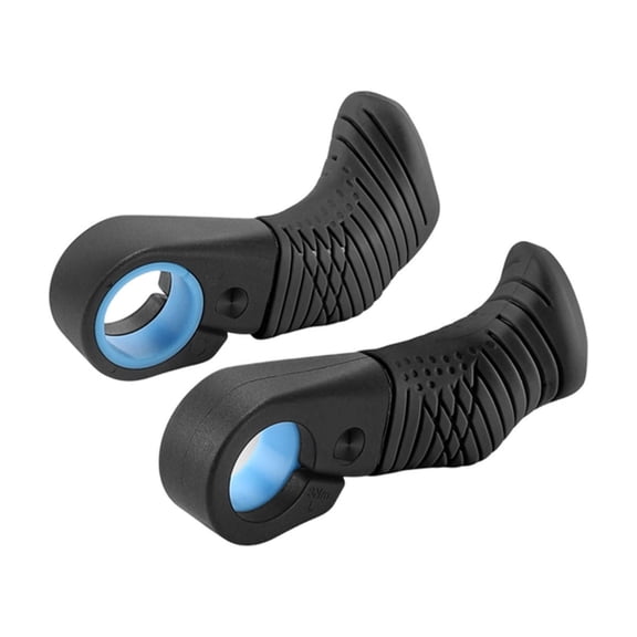 Ergonomic Thumb Rest Handlebar Grip, Angle Adjustable, Soft Rubber Composite, Non- Texture, Fits 22mm Handlebars, Aluminum Alloy Base, Color A, One Size, 156g