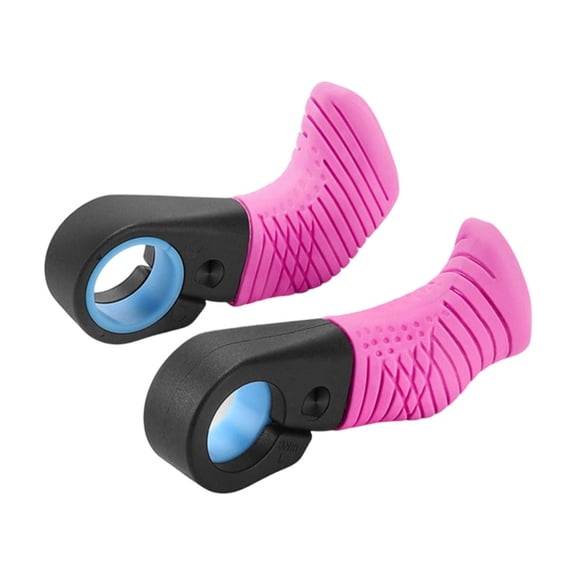 Ergonomic Thumb Rest Handlebar Grip, Angle Adjustable, Soft Rubber Composite, Non- Texture, Fits 22mm Handlebars, Aluminum Alloy Base, Color G, One Size, 156g