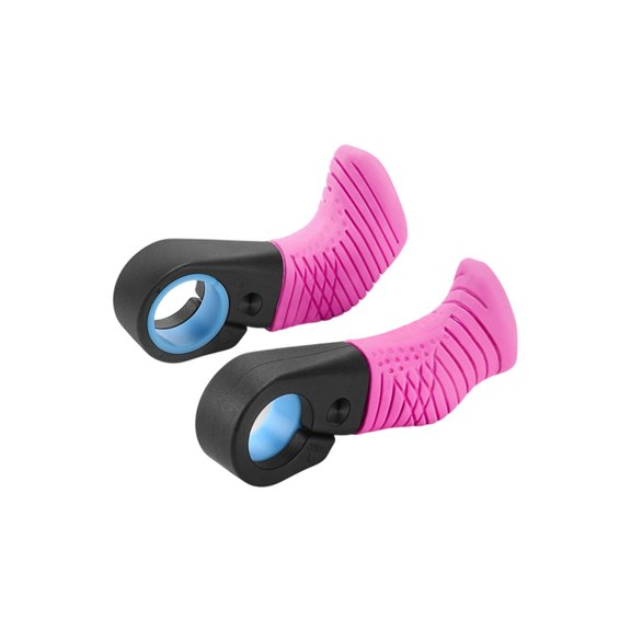 Ergonomic Thumb Rest Handlebar Grip, Angle Adjustable, Soft Rubber Composite, Non-Slip Texture, Fits 22mm Handlebars, Aluminum Alloy Base, Color G, One Size, 156g