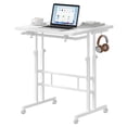 thumbnail image 1 of Ergonomic Tilting Laptop Table, Height Adjustable with Cup Holder and Lockable Casters, for Office & Treadmill Use, 1 of 7