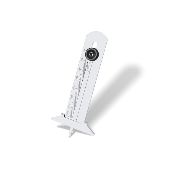 Ergonomic Tire Depth Caliper For Accurate Measurements On Wet Or Oily Surfaces With Durability Steel Frame