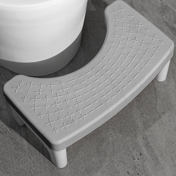 Ergonomic Toilet Squatting Stool with Non Slip Surfaces, Detachable Plastic Footrest Step Stool for Bathroom Comfort