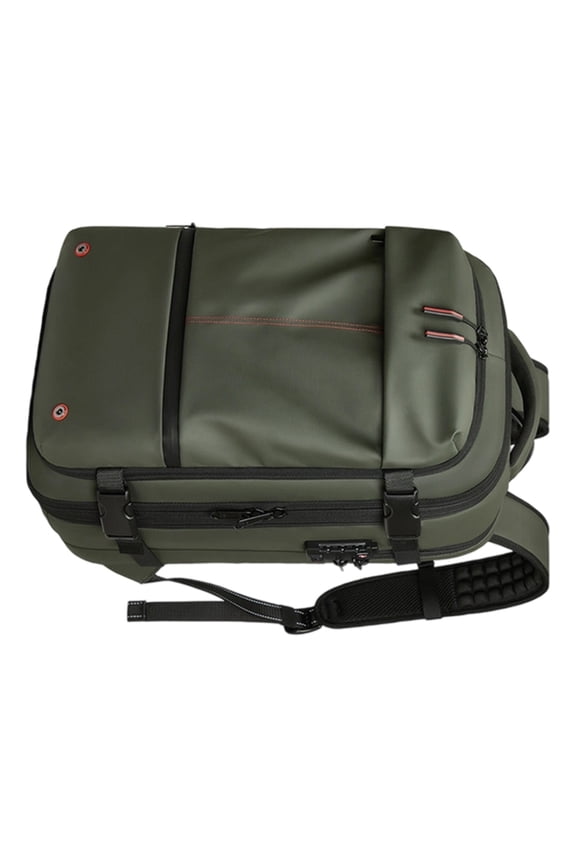 Ergonomic Travel Backpack 19Inch Waterproof Design Manual Compression Expandable Storage Shoulder Bag