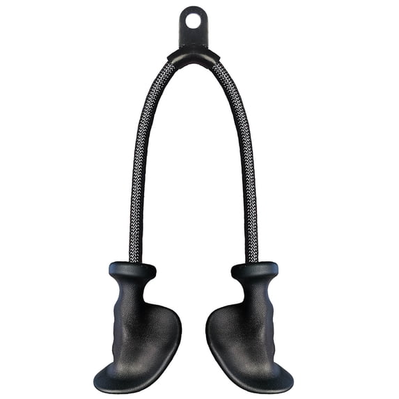 Ergonomic Tricep Rope Pulldown Attachments, Upgraded 27 32 40 & 47 Inch Extra Long Triceps Rope Cable Attachments for Gym, LAT Pull Down Bar for Cable Machine, Tricep Workout Cable Attachments