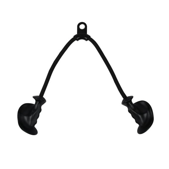 Ergonomic Tricep Rope Pulldown Attachments, Upgraded 32 Inch Extra Long Triceps Rope Cable Attachments for Gym, Pull Down Bar for Cable Machine, Tricep Workout Cable Attachments