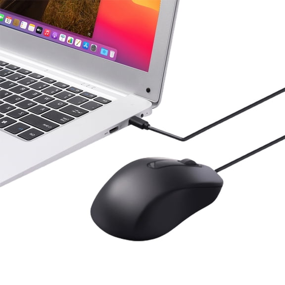 Ergonomic Type C 3 Button 1000DPI USB C Mice Adjustable Sensitivity for PC, Laptop and More Type C Devices