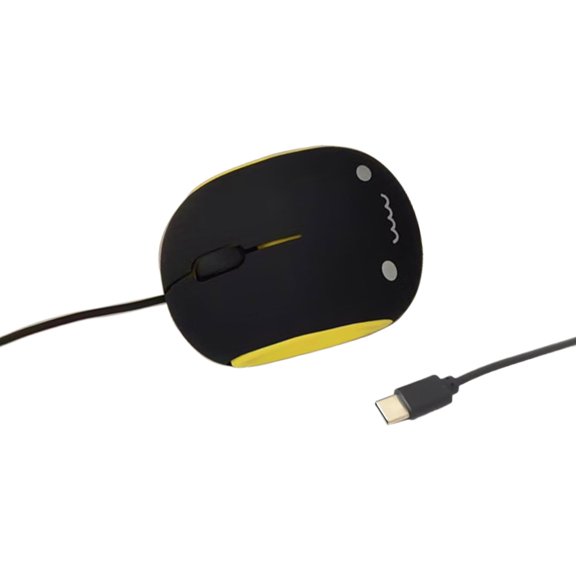 Ergonomic USB C Corded Computer Mouse 1200DPI Plugs Play Button for Long Hour Work Study