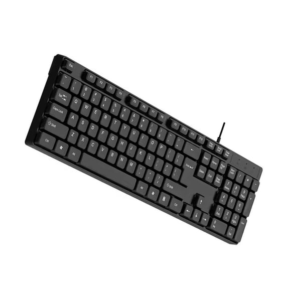 Ergonomic USB Keyboard ABS Material Durability For PC Laptop Office Home Use