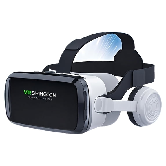 Ergonomic VR Glasses, Fits 3.7-7.0 Inch Phones, 110° Wide View, 4K HD Blu-ray Lens, Adjustable Headset & Breathable Cooling Mask
