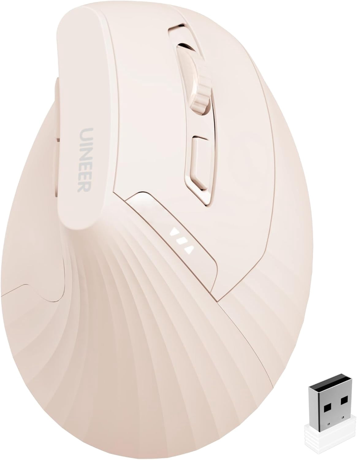 Ergonomic Vertica Wireless 2.4G with USB A Receiver 2400 DPI Optical ...