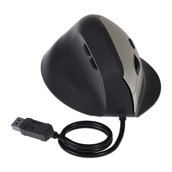 Ergonomic Vertical Cord Mouse Adjustable 1600DPI USB Optical Mouse for Laptop