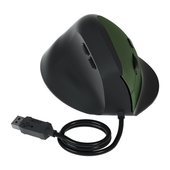 Ergonomic Vertical Cord Mouse Adjustable 1600DPI USB Optical Mouse for Laptop