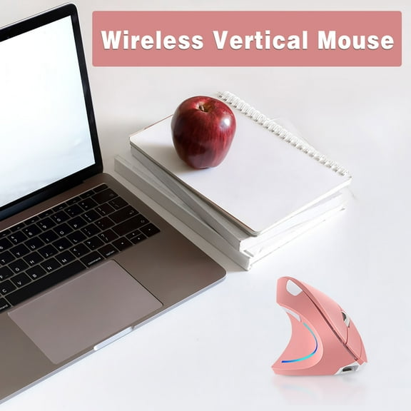 Ergonomic Vertical Mouse - 2400DPI Wireless Gaming Mouse with Handshake Grip - 6-Button Silent Click for PC/Laptop - Dual Mode 2.4G+Bluetooth 5.0