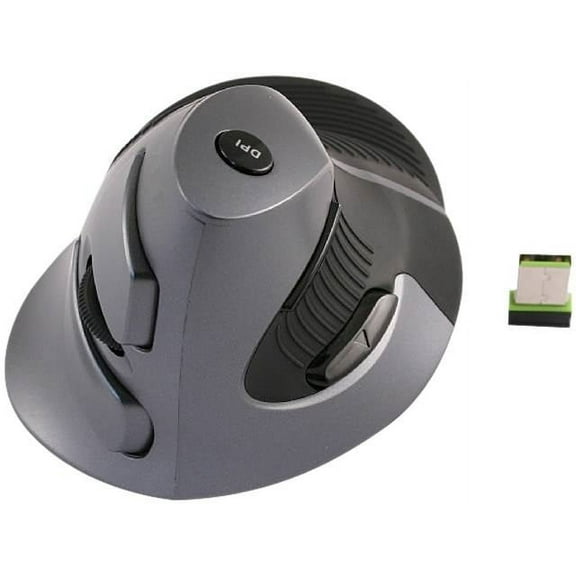 Ergonomic Vertical Mouse 5 Button Optical - Gray
