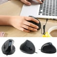 thumbnail image 1 of Ergonomic Vertical Mouse - Wired USB Mouse with 6 Buttons, 3 Adjustable DPI (800/1200/1600), Comfort Grip Design for Right Hand, Reduces Wrist Strain, Plug & Play for Office/Computer Use, 1 of 8