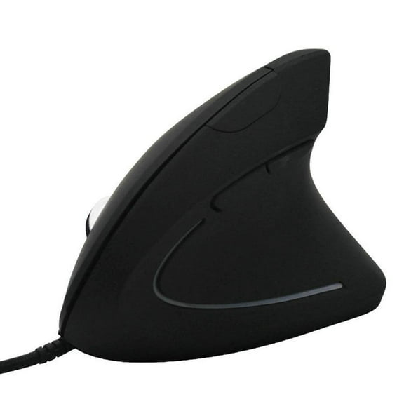 Ergonomic Vertical Wireless Mouse - 2.4GHz USB & Bluetooth, Left/Right Hand Use, Plug & Play Optical Mouse for Home & Office