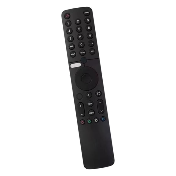 Ergonomic Voice Control Remote Small Controller for Televisions High Compatibility Clicks Durability Plastic Design