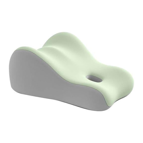 Ergonomic Wedge Pillow for Back Support, Shredded Memory Foam Bed Reading Pillow, Orthopedic Lumbar Cushion for Chairs, Couples Bed Wedge with Adjustable Positioning(Green,17.72x13.78x5.12")