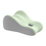 Ergonomic Wedge Pillow for Back Support, Shredded Memory Foam Bed Reading Pillow, Orthopedic Lumbar Cushion for Chairs, Couples Bed Wedge with Adjustable PositioningGreen,17.72x13.78x5.12"