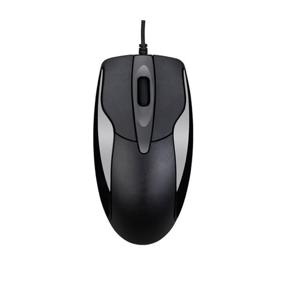 Ergonomic Wired Mouse with 1200 DPI, 3 Programmable Buttons & 4-Way Scroll Wheel for Office and Business Laptop Computer