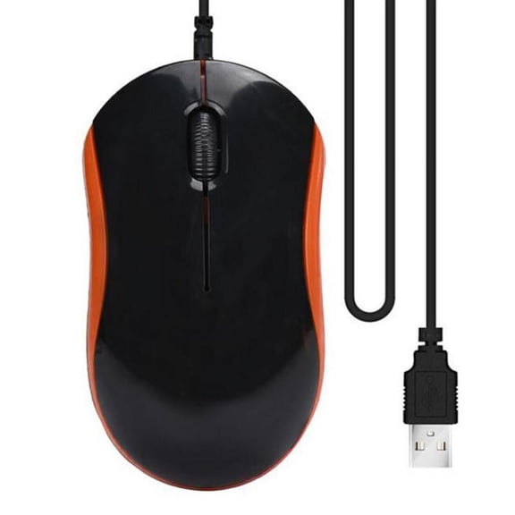 Ergonomic Wired Optical Gaming Mouse, 1600 DPI USB Mouse with 3 Buttons and Scroll Wheel for PC and Laptop
