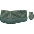 Ergonomic Wireless Keyboard and Mouse Combo 2.4GHz USB Receiver