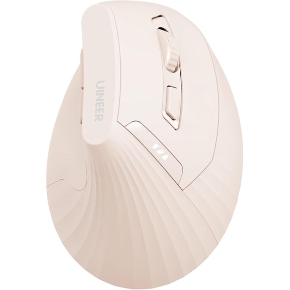 Ergonomic Wireless Mouse Pink,Bluetooth Vertical Mouse with BT5.0/4.0/2.4G, Rechargeable with Battery Indicator,Ergonomic Design for Comfort and Reduced Wrist Strain for Home,Office Use Pink