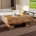 thumbnail image 1 of Ergonomic Wood Texture Coffee Table For Modern Living Rooms Rectangular In Finish Areas, 1 of 5