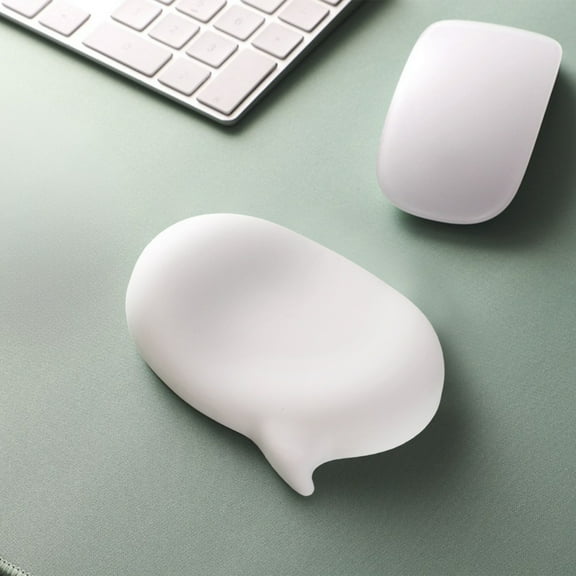 Ergonomic Wrist Support Mouse Pad, Gaqring Soft Rubber Gel Wrist Rest Guard, Non-Slip Comfort Cushion Mouse Hand Support for Computer Desk Gaming Office