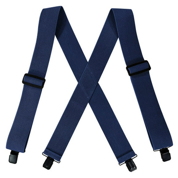 Ergonomic X Shaped Suspenders for Men with Nonslip Clip Pants Brace Adjustable Elastic Suspenders for Business Suit