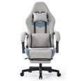 Ergonomically Height Adjustable Gaming Chair with Headrests and Waist