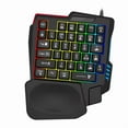 thumbnail image 1 of Ergonomics Gaming Keyboard Single Hand Usb Wired 35key One Handedly RGB Backlight Mini Keyboard, 1 of 5