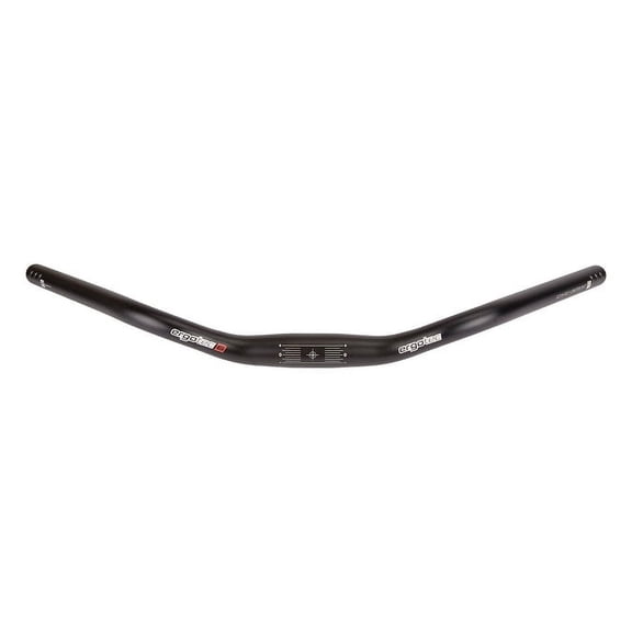 Ergotec Trekking Handlebar  620mm, 31.8mm Clamp, 35mm Rise, 47 Sweep, Safety Level 6, Lightweight AL2014 T6, Durable, Black Sandblasted