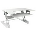 thumbnail image 1 of Ergotech Freedom Desk – Sit Stand Desk top for single LCD Display, keyboard and mouse - 30” white, 1 of 6