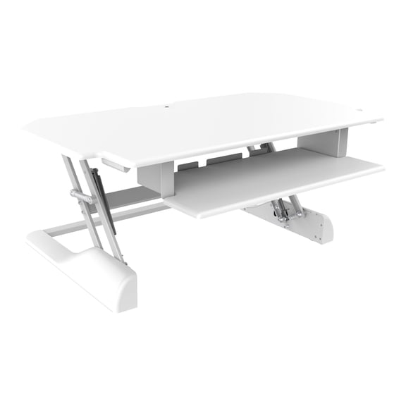 Ergotech Freedom Desk - Standing desk converter - white - white base