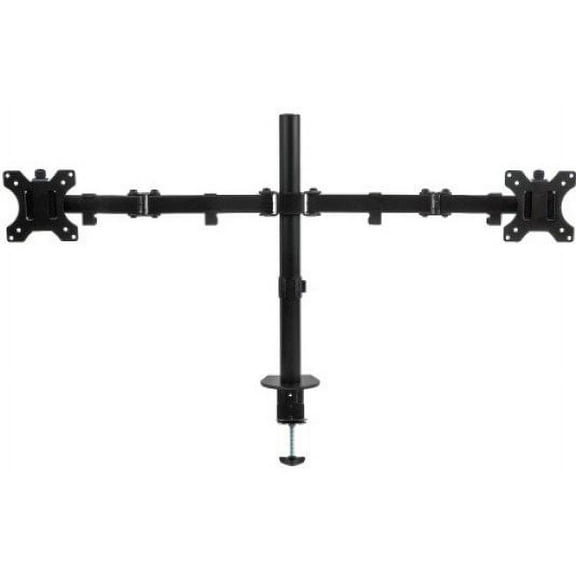 Ergotech Fully Articulating Dual Monitor Desk Stand - Black