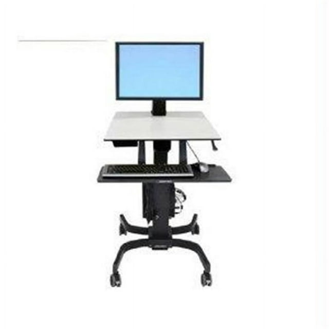 Ergotron 24-216-085 Workfit-C Sit-Stand Workstation For Single Large Display Hd With Mobile Cart B