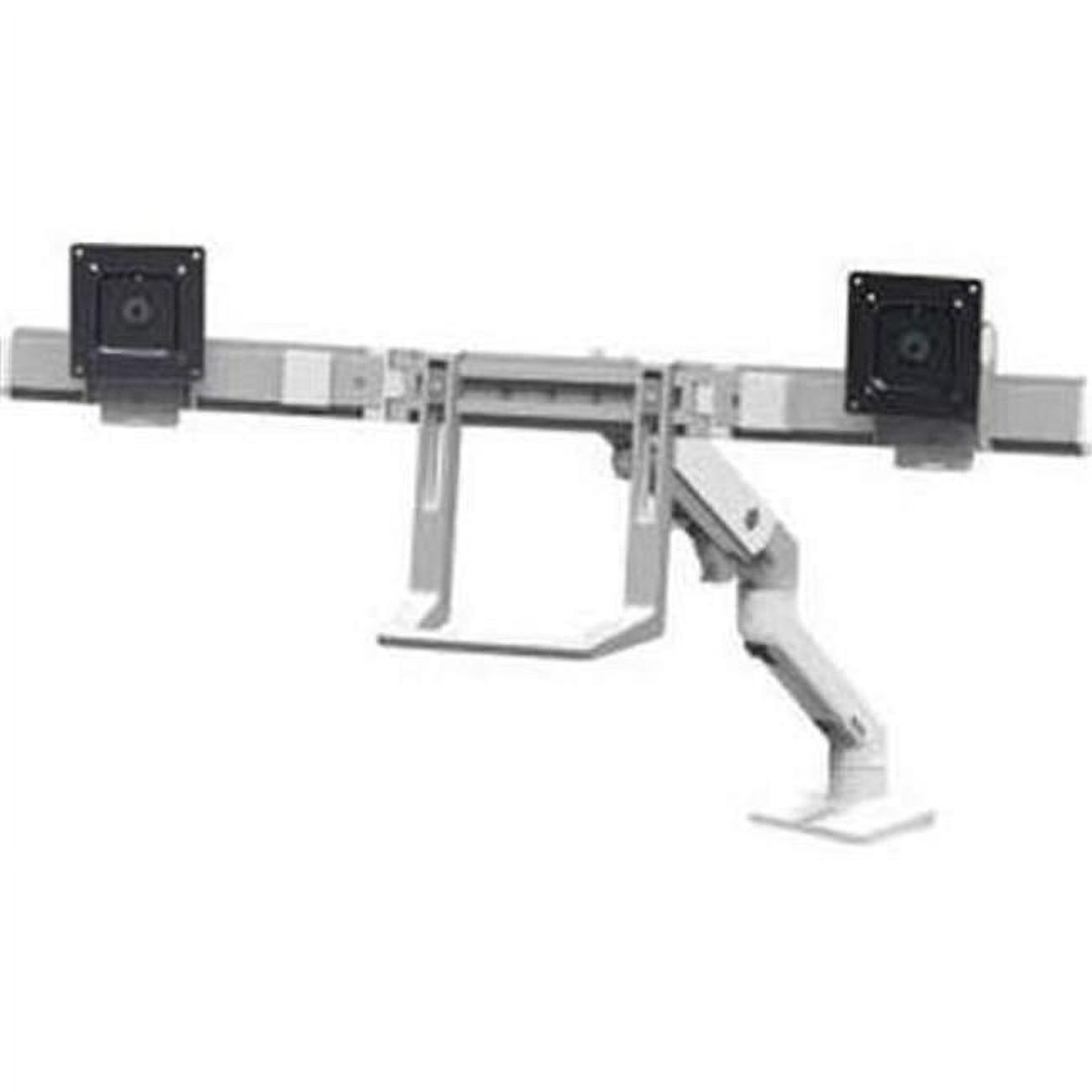 Ergotron 45-476-216 HX Desk Dual Monitor Arm Mounting Kit, Bright White - image 1 of 10