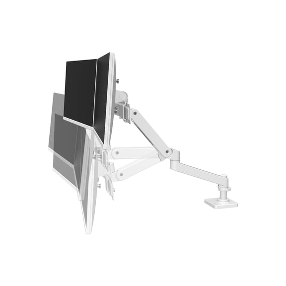 Ergotron 45684290 Dual Direct Monitor Arm White