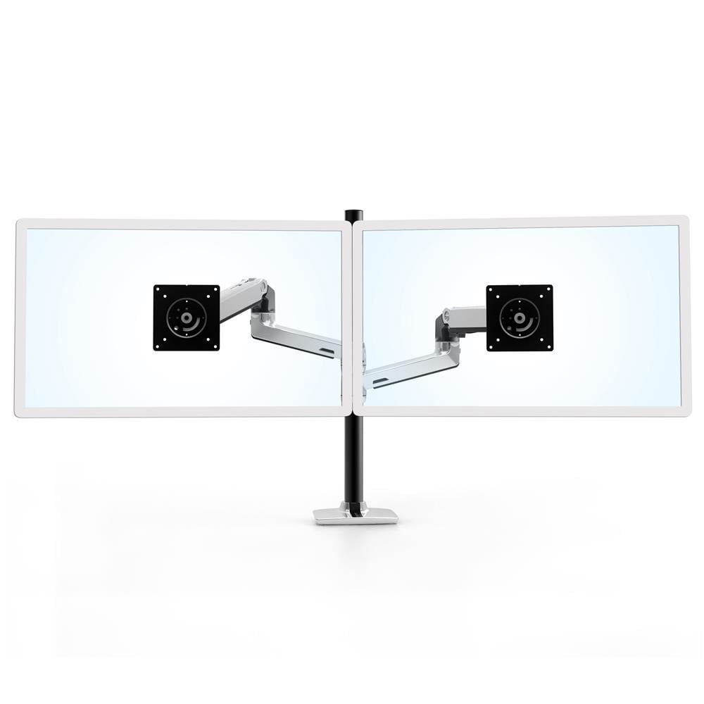 Ergotron LX Dual Stacking Arm Tall Pole (Polished Aluminum