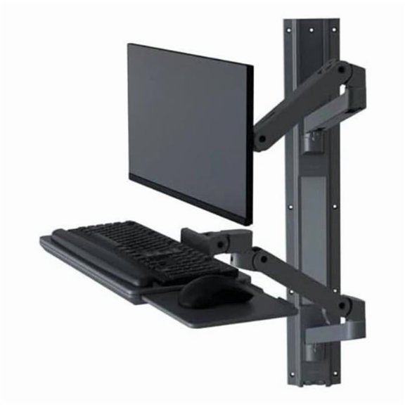 Ergotron Wall Mount for Keyboard, Monitor - Dark Gray (45-696-293)