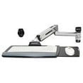thumbnail image 1 of Ergotron LX Sit-Stand Wall Mount Keyboard Arm with Mouse Tray & Wrist Rest, Polished Aluminum, 1 of 4