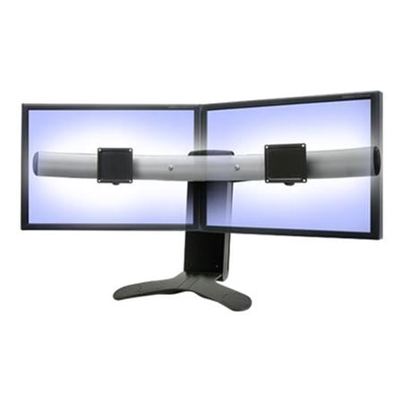Ergotron LX Widescreen Dual Display Lift Stand - Stand - for three smaller displays or two larger displays - black - screen size: up to 21" for 3 displays / up to 30" for 2 displays
