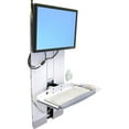 thumbnail image 1 of Ergotron Styleview Vertical Lift Low-Profile Keyboard Monitor Mount 60-593-216, 1 of 7