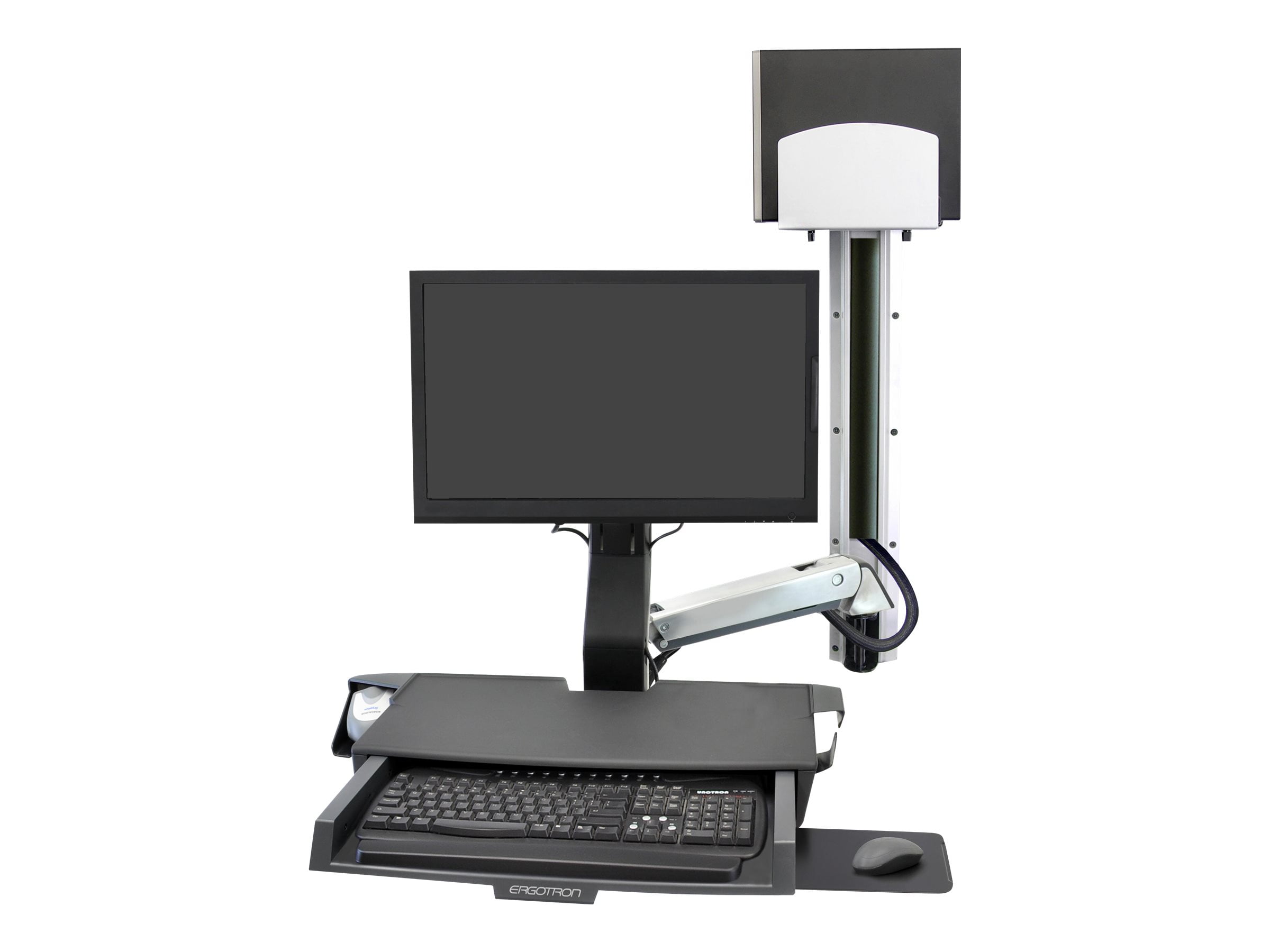 Ergotron StyleView Multi Component Mount for CPU, Flat Panel, Mouse ...